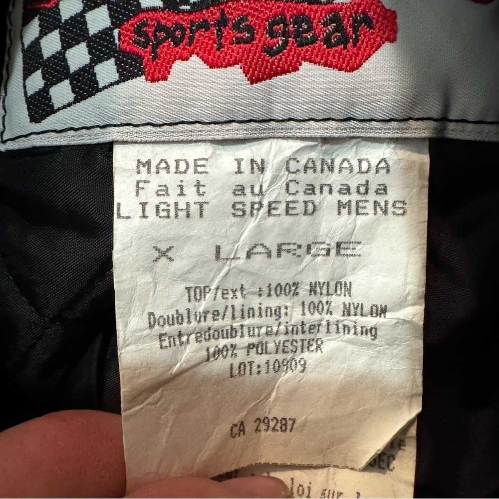 Vintage Joe Rocket Ballistic Black/Yellow Winter Snow Jacket Light Speed Mens XL - Picture 6 of 16